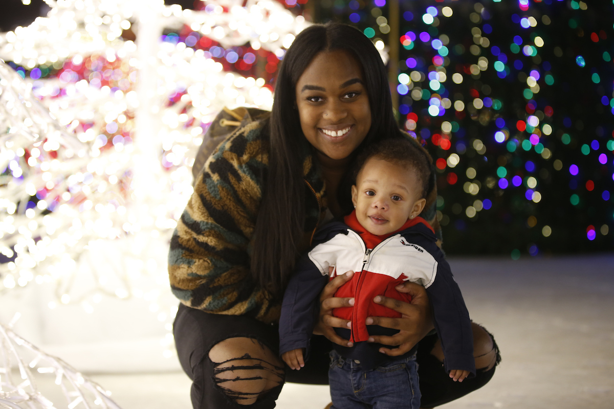 T-Mobile park holiday lights families